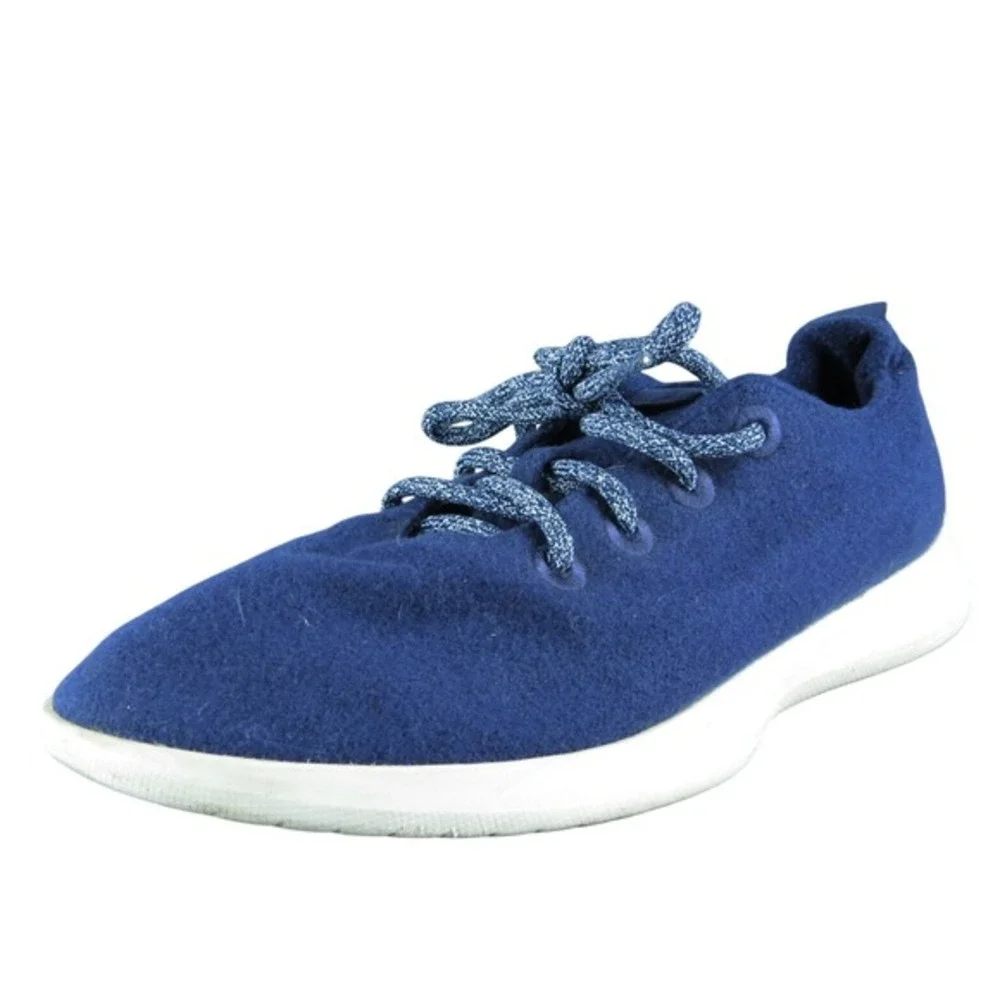 Allbirds Wool Runner Men Sneaker Shoes‎ Size 11 Medium Blue Wool Lace Up